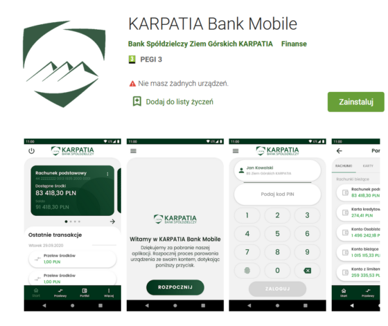 Nowa Aplikacja Mobilna „KARPATIA Bank Mobile” Bank